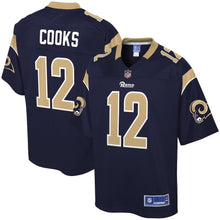 Load image into Gallery viewer, BRANDIN COOKS LOS ANGELES RAMS SUPER BOWL NFL YOUTH PLAYER JERSEY – NAVY 2018/2019