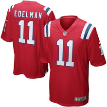 Load image into Gallery viewer, Julian Edelman New England Patriots Game Jersey - Red 2018/2019 Super Bowl