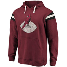 Load image into Gallery viewer, Men's Arizona Cardinals NFL Pro Line by Fanatics Branded Cardinal True Classics Retro Stripe Pullover Hoodie