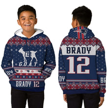 Load image into Gallery viewer, 3D Hoodie Tom Brady New England Patriots 5x Super Bowls Champions